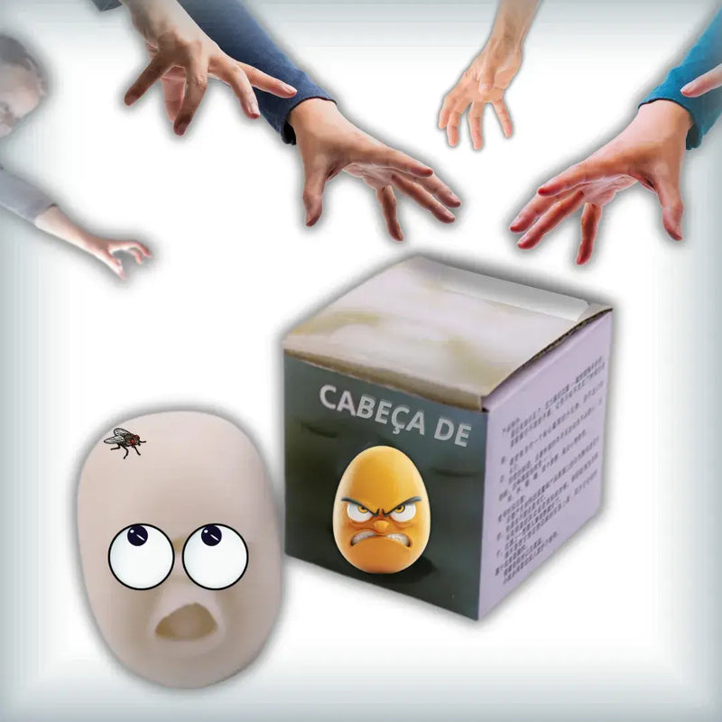 Cabeça De OvO - Boneco Anti Stress -  "Estranho" mas muito útil para aliviar o estresse do dia a dia..