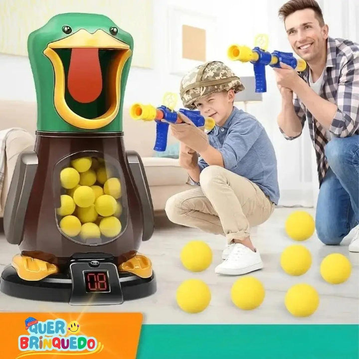 Brinquedo Pato Tiro ao Alvo com Bolinhas - Patinho Duck