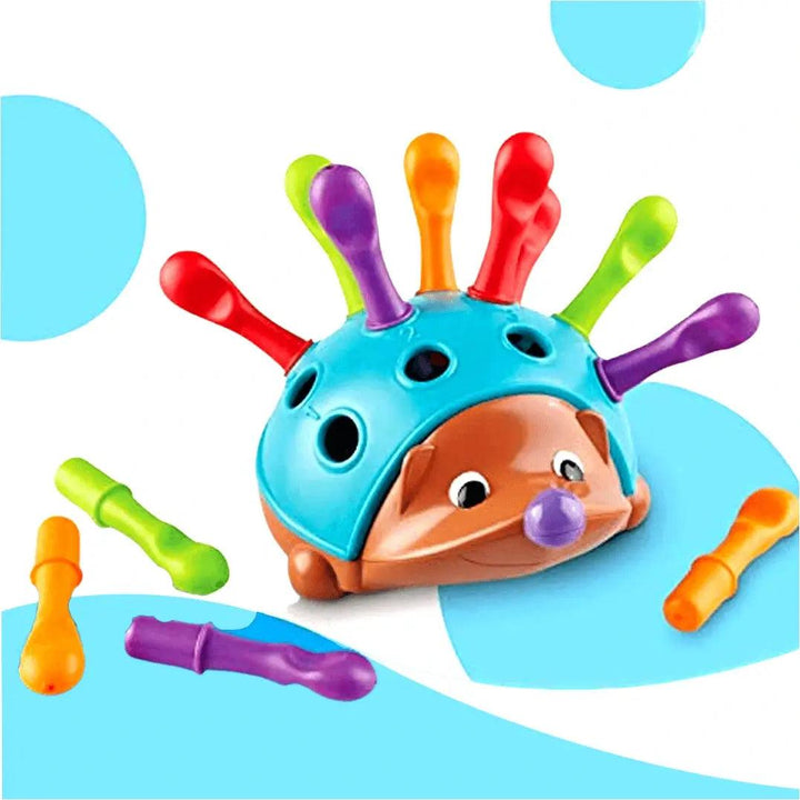 Brinquedo Educativo Montessori Ouriço Sensorial - Cores Vibrantes