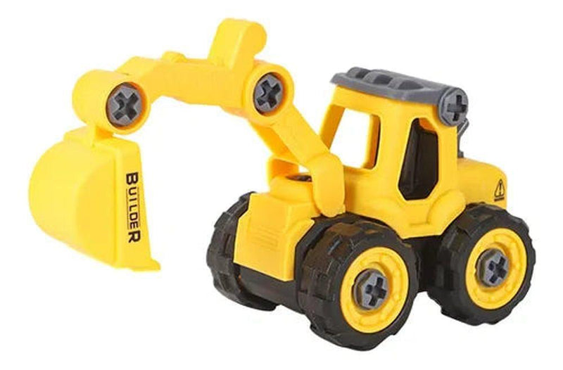 Escavadeira Amarela -Brinquedo Infantil - querobrinquedo