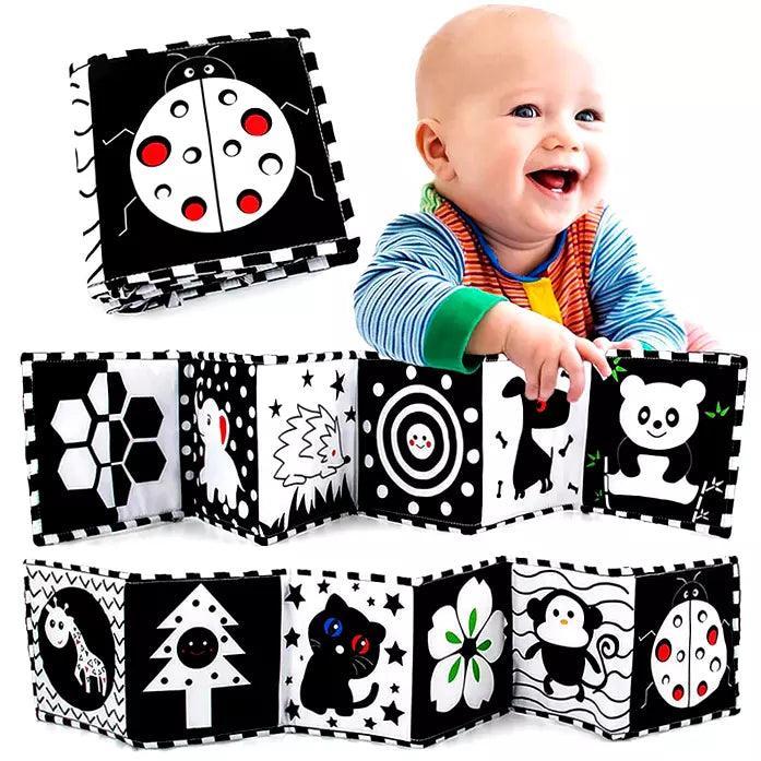 Livro Sensorial Intenso Contraste- Montessori - querobrinquedo