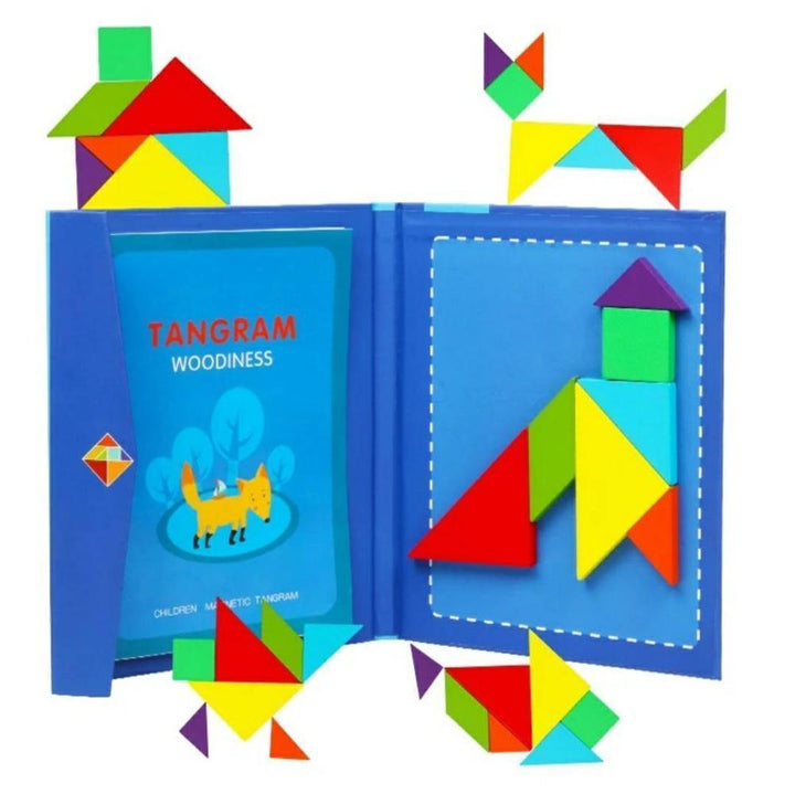 Livro Tangram Magnético Educativo - querobrinquedo