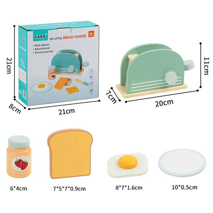 Torradeira em Madeira Montessori- MasterChef Infantil - querobrinquedo