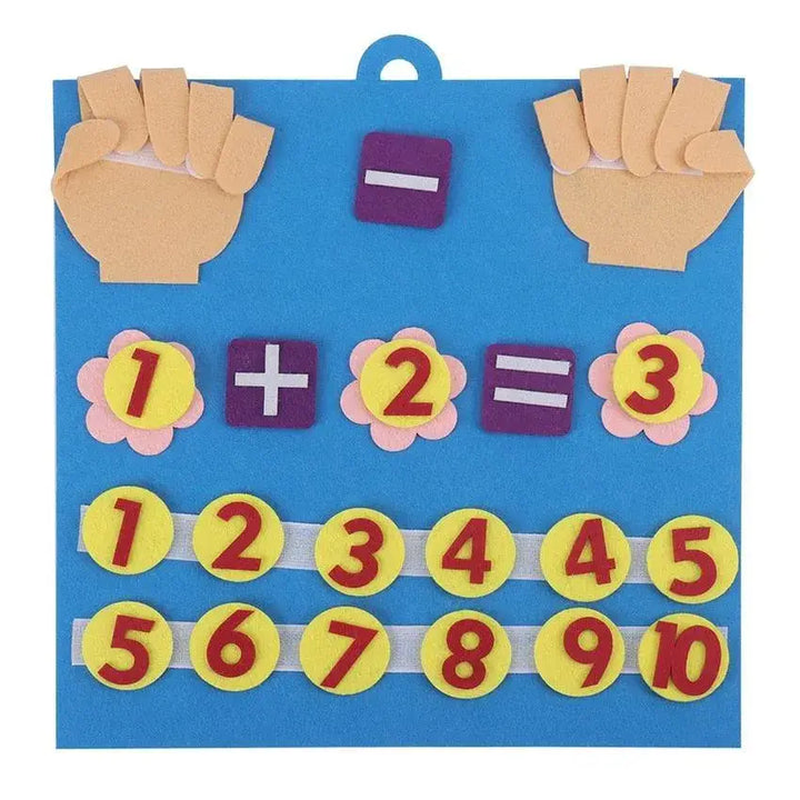 Brinquedo Matemático Educativo Infantil - Aprenda Números e Cores Brincando | +3 Anos
