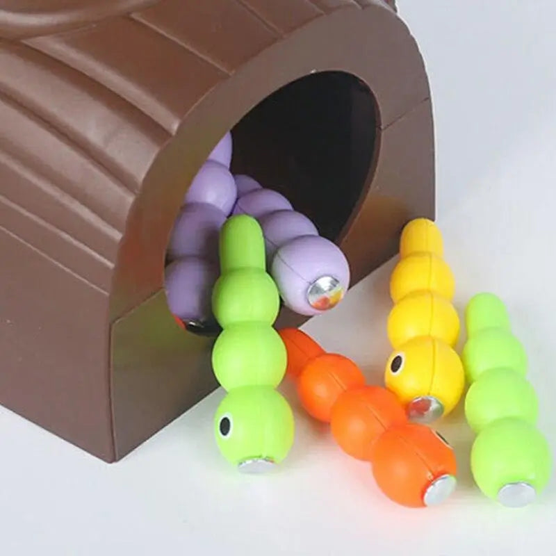 Pega Lagarta Pica-Pau - Brinquedo Interativo de Habilidade, Diversão e Aprendizado.