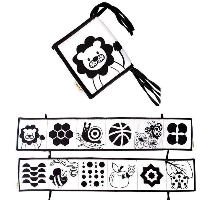 Livro Sensorial Intenso Contraste- Montessori - querobrinquedo