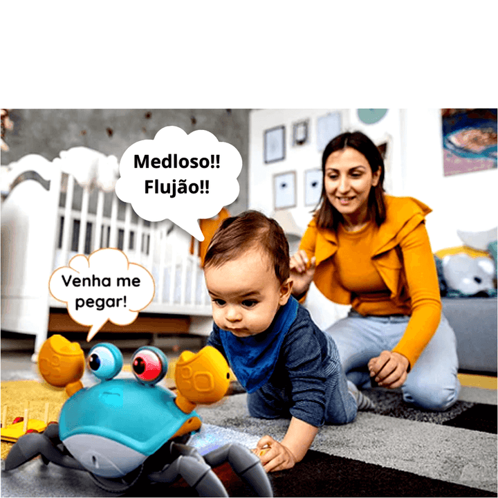 Polvo ou Caranguejo Fujão- Hora da Diversão - querobrinquedo