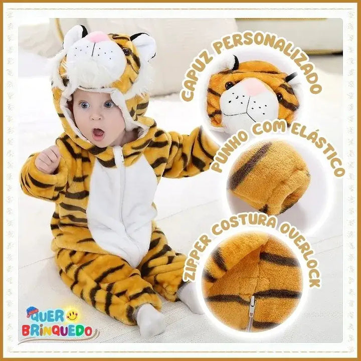 Macacão Infantil de Inverno Quentinho e Personalizado