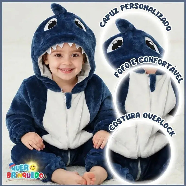Macacão Infantil de Inverno Quentinho e Personalizado
