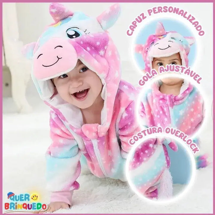 Macacão Infantil de Inverno Quentinho e Personalizado