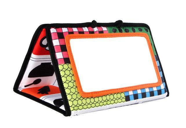 Livro Sensorial Espelho de Alto Contraste - querobrinquedo